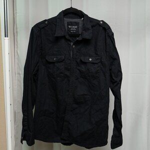 Guess Dress Shirt Mens XXL Black